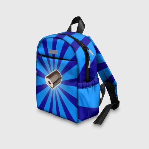 Детский рюкзак 3D с принтом Глазированный сырок, вид сбоку #3