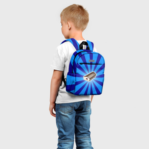 Детский рюкзак 3D с принтом Глазированный сырок, фото на моделе #1