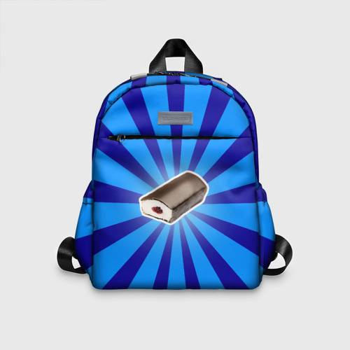 Детский рюкзак 3D с принтом Глазированный сырок, вид спереди #2