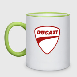 Кружка двухцветная Ducati Logo Дукати Лого