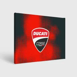 Холст прямоугольный Ducati Corse logo