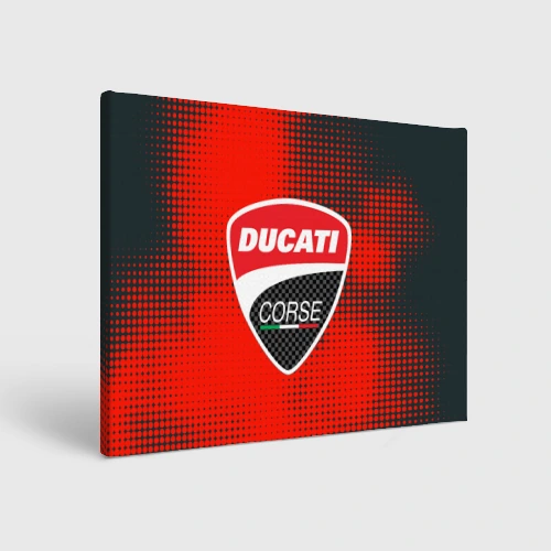 Холст прямоугольный Ducati Corse logo