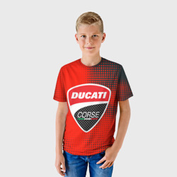 Детская футболка 3D Ducati Corse logo - фото 2