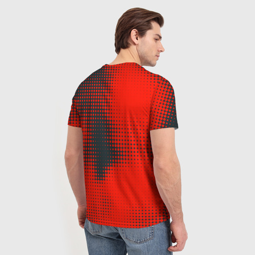 Мужская футболка 3D с принтом Ducati Corse (Z), вид сзади #2