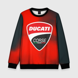 Детский свитшот 3D Ducati Corse logo