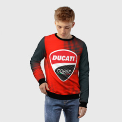 Детский свитшот 3D Ducati Corse logo - фото 2