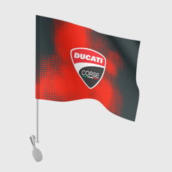 Флаг для автомобиля Ducati Corse logo