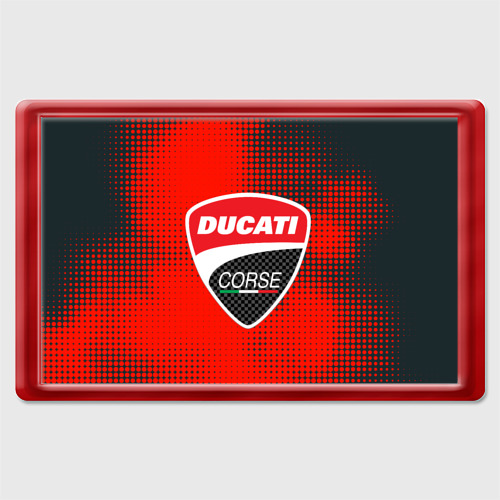 Магнит 45*70 Ducati Corse logo, цвет красный