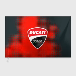 Флаг 3D Ducati Corse logo