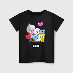 Детская футболка хлопок BT21 chibi