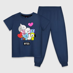 Детская пижама хлопок BT21 chibi