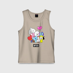 Детская майка хлопок BT21 chibi