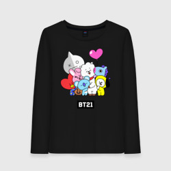 Женский лонгслив хлопок BT21 chibi