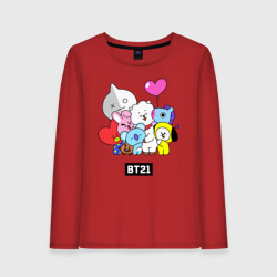 Женский лонгслив хлопок BT21 chibi