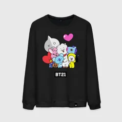 Мужской свитшот хлопок BT21 chibi