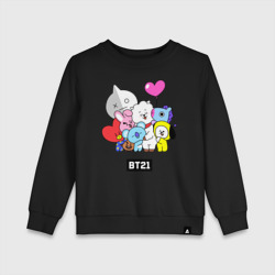 Детский свитшот хлопок BT21 chibi