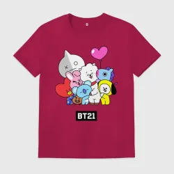 Мужская футболка хлопок BT21 chibi