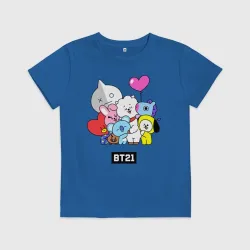Детская футболка хлопок BT21 chibi