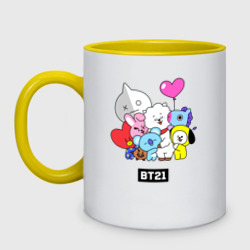 Кружка двухцветная BT21 chibi