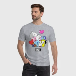 Мужская футболка хлопок BT21 chibi - фото 2