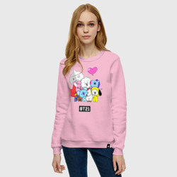 Женский свитшот хлопок BT21 chibi - фото 2