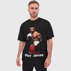 Мужская футболка oversize 3D Roy Jones - фото 2