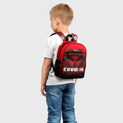Детский рюкзак 3D с принтом Covid-19, фото на моделе #1