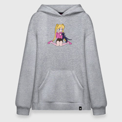 Худи SuperOversize хлопок Усаги и Луна
