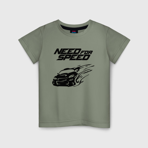 Детская футболка хлопок Need for Speed, цвет авокадо