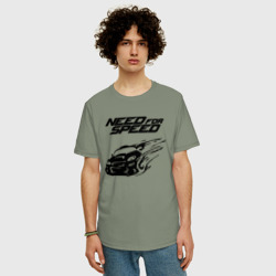 Мужская футболка хлопок Oversize Need for Speed - фото 2