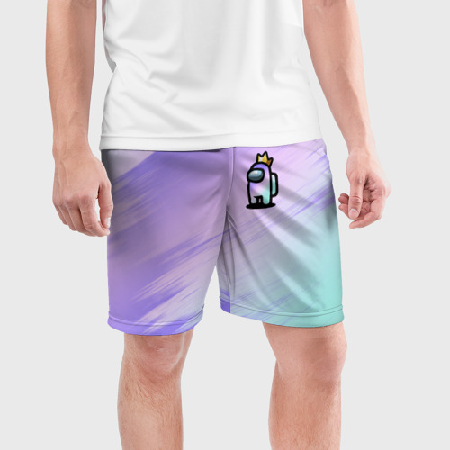 Мужские шорты спортивные Among Us gradient, цвет 3D печать - фото 3