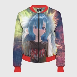 Женский бомбер 3D Rem Slayer Re: Zero