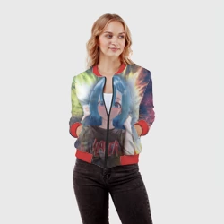 Женский бомбер 3D Rem Slayer Re: Zero - фото 2