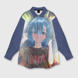 Мужская рубашка oversize 3D Rem Slayer