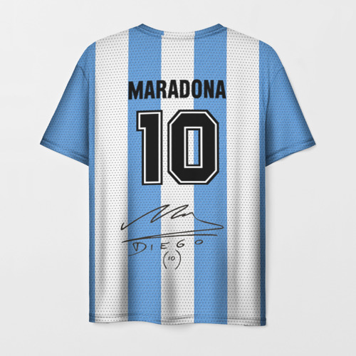 Мужская футболка 3D Джерси Марадоны с автографом, цвет 3D печать - фото 2