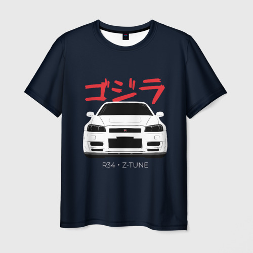 Мужская футболка 3D Skyline R34 Z-Tune, цвет 3D печать