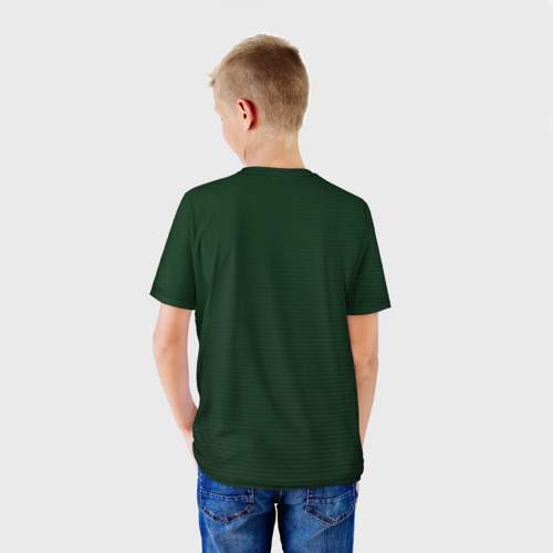 Детская футболка 3D с принтом Vault-Boy HP, вид сзади #2
