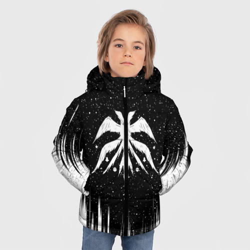 Зимняя куртка для мальчиков 3D Башня Бога - Крылатое древо, цвет черный - фото 3