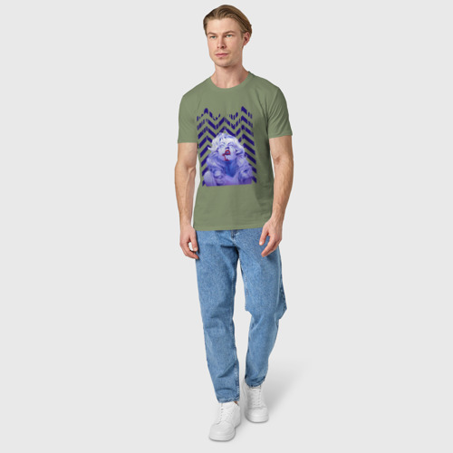 Мужская футболка хлопок Твин пикс, цвет авокадо - фото 5