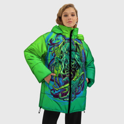 Женская зимняя куртка Oversize Ктулху - фото 2