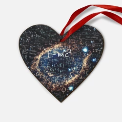 Деревянная игрушка Сердце Формула Вселенной