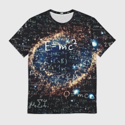 Мужская футболка 3D Формула Вселенной