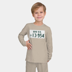 Детская пижама с лонгсливом хлопок Initial D Номер - фото 2
