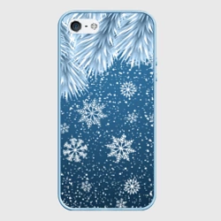 Чехол для iPhone 5/5S матовый Снежное Настроенние