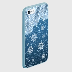 Чехол для iPhone 5/5S матовый Снежное Настроенние - фото 2