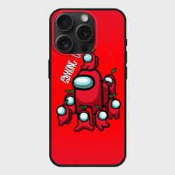 Чехол силиконовый для Apple iPhone 15 Pro матовый Among Us