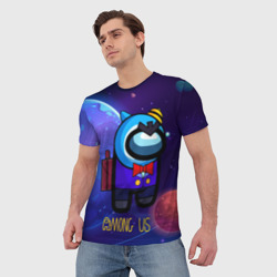 Мужская футболка 3D Among     Us space - фото 2