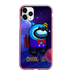 Чехол для iPhone 11 Pro Max матовый Among     Us space