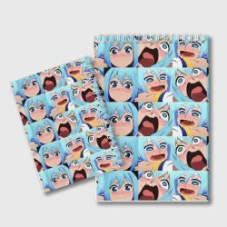 Блокнот Аква кричит Коносуба паттерн - Aqua Konosuba - фото 2