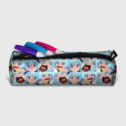 Пенал школьный 3D Аква кричит Коносуба паттерн - Aqua Konosuba - фото 2